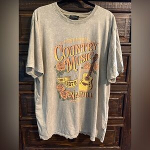 Austin Country Music Graphic Tee - Gray
